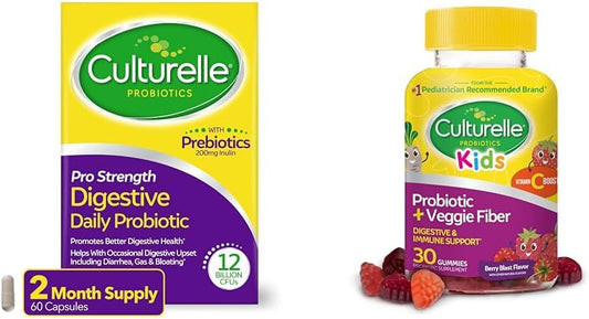 Culturelle Pro Strength Daily Probiotic Digestive Health Capsules Kids Daily