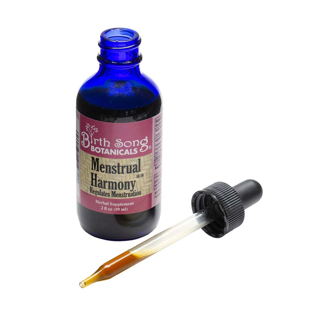 Birth Song Botanicals Menstrual Harmony Tincture, Herbal Period Symptom Support