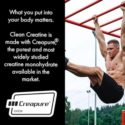 Clean Creatine - 100% Creapure® Creatine Monohydrate Powder for Muscle Growth