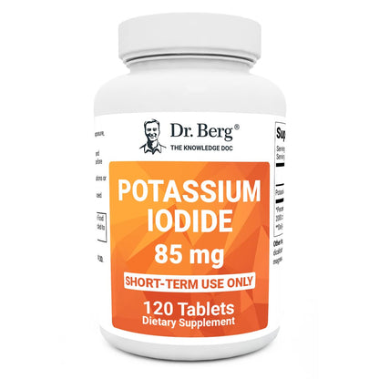 Dr. Berg's Incredible Potassium Iodide Tablets - Now 120 Tablets with a Smaller Easy