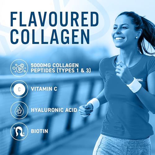 Applied Nutrition Collagen Powder - Strawberry & Raspberry Flavour - 5000mg Hydrolysed Bovine Flavoured Collagen