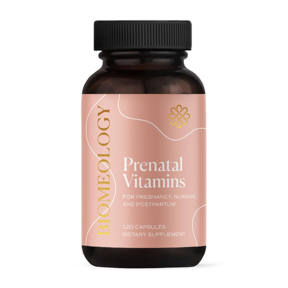 Biomeology Prenatal Vitamins - Methylated Pregnancy Multivitamin with Bioavailable Nutrients