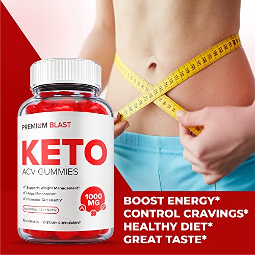 (2 Pack) Premium Blast Keto Gummies - Official Formula, Vegan - Premium Blast Keto ACV