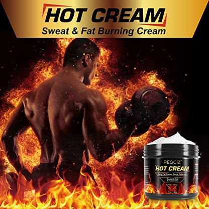 Hot Sweat Cream, Fat Burning Cream for Belly, Natural Sweat Enhancer Cream for Men