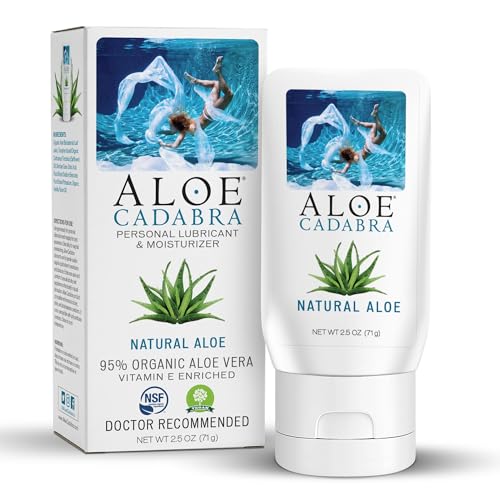 Aloe Cadabra Natural Water Based Personal Lube, Organic Lubricant for Her, Him & Couples, Unscented