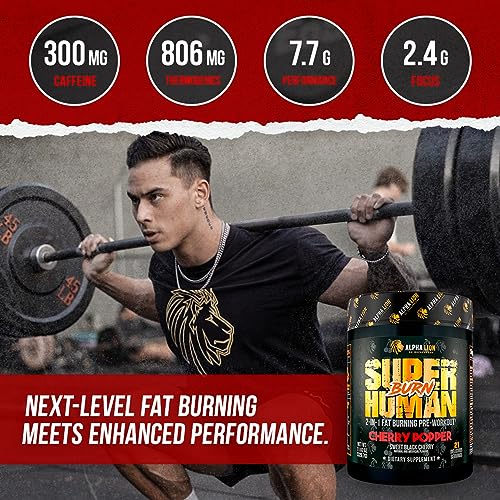 ALPHA LION Superhuman Burn 2-in-1 Metabolism Booster Pre Workout