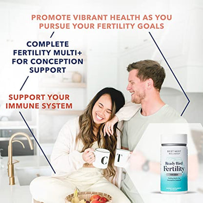 Best Nest Ready Bird Men's Fertility Vitamins for Conception, Mens Prenatal Vitamins