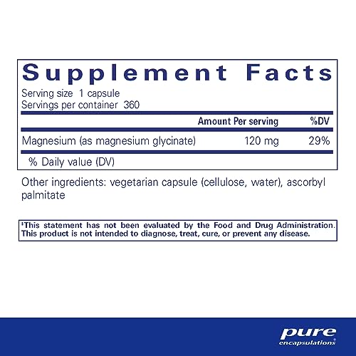 Pure Encapsulations Magnesium (Glycinate) - Supplement to Support Stress Relief, Sleep