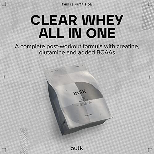 Bulk Clear Whey All in One, Protein Powder Shake, Blue Raspberry, 500 g