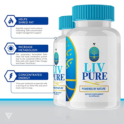 (2 Pack) Liv Pure Loss Pills, Livpure Liver Detox Cleanse Management Capsules Advanced