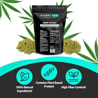 Nature Diet - Hemp Protein 1000g , Vegan , Protein Powder , Plant-Based