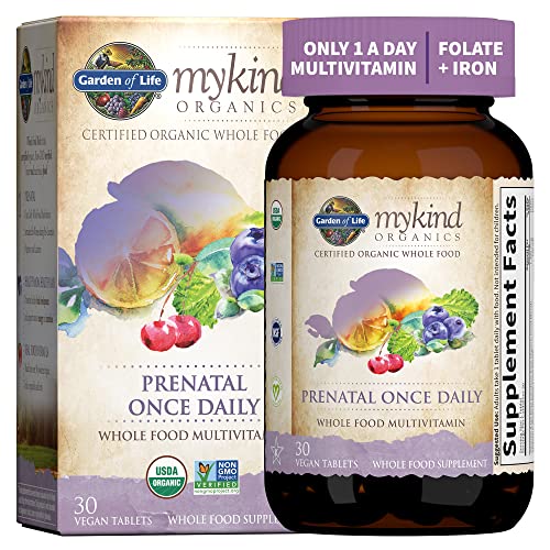 Garden of Life Organics Prenatal Vitamin: Folate for Energy & Healthy Fetal Development