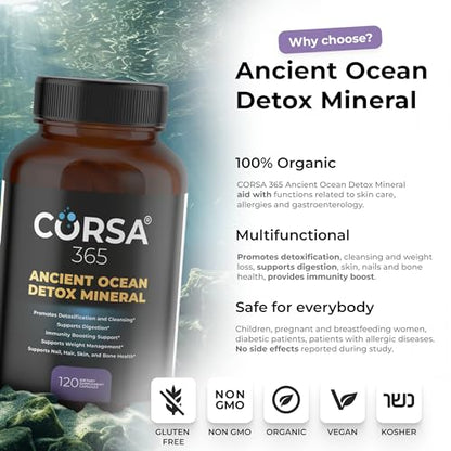 CORSA365 Zeolite Detox - Active Liver Detox, Colon & Gut Cleanse for Women and Men