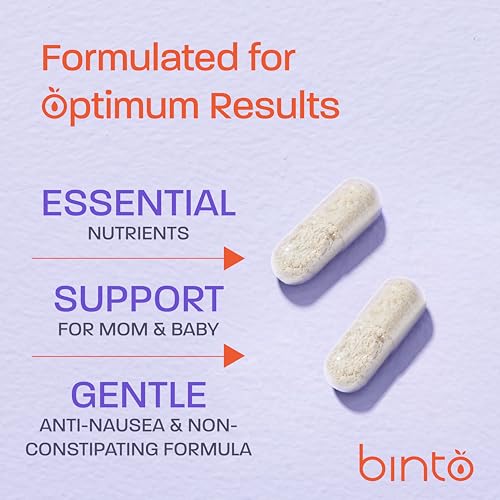 Binto Bloom Prenatal is a Comprehensive Prenatal & Postnatal Vitamin Capsules with Folate + Iron