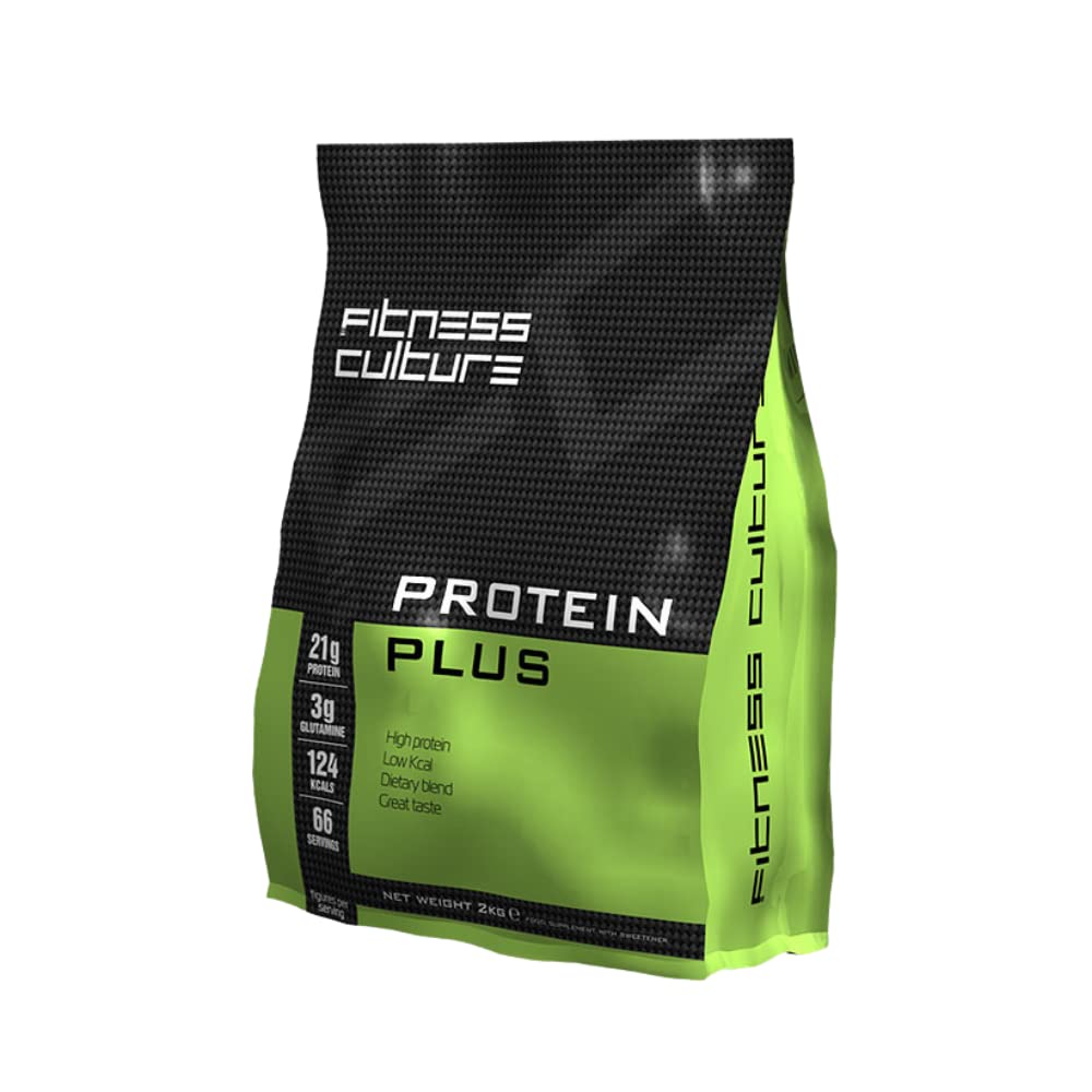 Fitness Culture Protein Plus, Whey Protein Powder with Added Glutamine, Immune and Digestive System Support