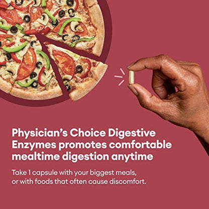 Physician's CHOICE Digestive Enzymes - Multi Enzymes, Organic Prebiotics & Probiotics