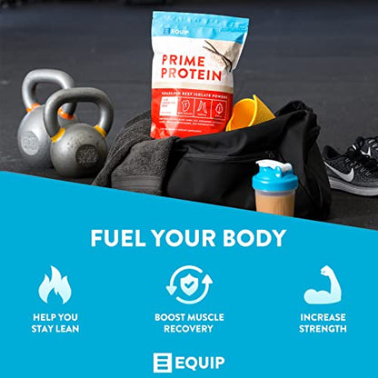 Equip Foods Prime Protein - Grass Fed Beef Protein Powder Isolate - Gluten Free Carnivore