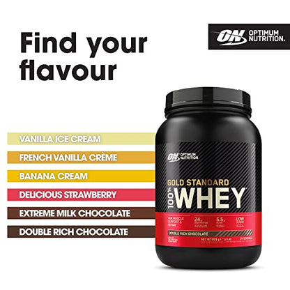 Optimum Nutrition Gold Standard Whey Protein, Muscle Building Powder with Naturally Occurring