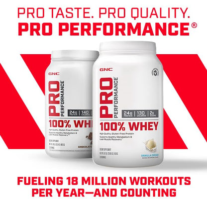 GNC Pro Performance 100% Whey Protein Powder - Unflavored, 25 Servings