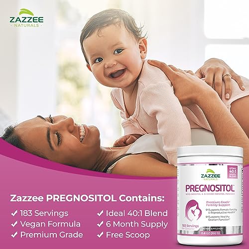 Zazzee PREGNOSITOL Powder, 183 Servings, 6 Month Supply, Premium Myo-Inositol