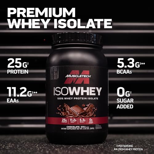 MuscleTech | IsoWhey | Whey Protein Isolate Powder| Muscle Builder for Men & Women