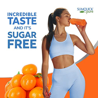 SlimQuick Pure Extra Strength Tangerine Drink Mix for Women to Help Achieve Weight Goals