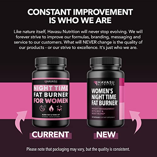 Night Time Fat Burner for Women | Weight Loss and Sleep Support Blend With Vitamin D