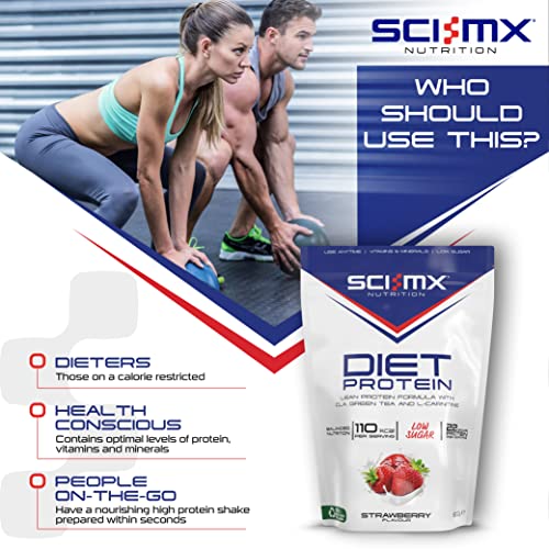 SCI-MX Diet Protein, High Protein, Low Sugar, Low Fat Lean Protein Formula Powder with Added CLA