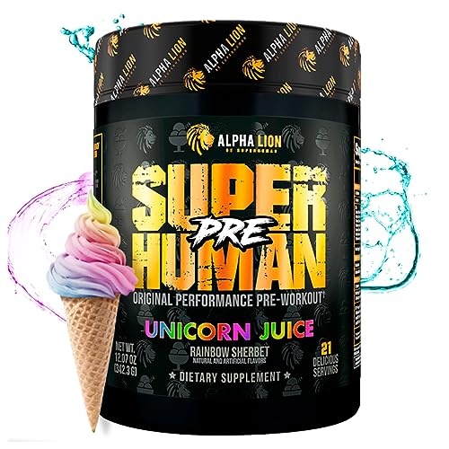 ALPHA LION Superhuman Pre Workout Powder, Beta Alanine, L-Taurine & Tri-Source