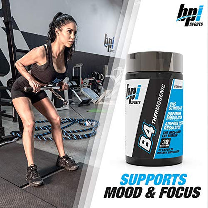 BPI Sports B4 – Extra-Strength Fat Burner – Keto-Friendly – Appetite Suppressant – Caffeine