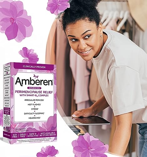 Amberen Perimenopause, Peri-Menopause Multi-Symptom Relief, Vitamin B, Vitamin E & Antioxidants