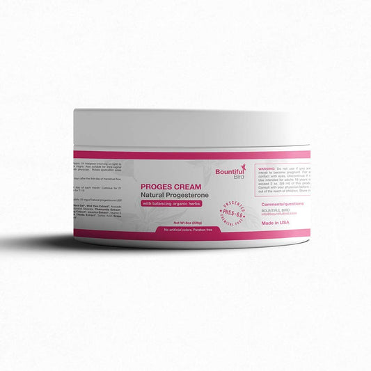 Bountiful Bird Natural Progesterone Cream, with Organic Hormone Balancing Herbs