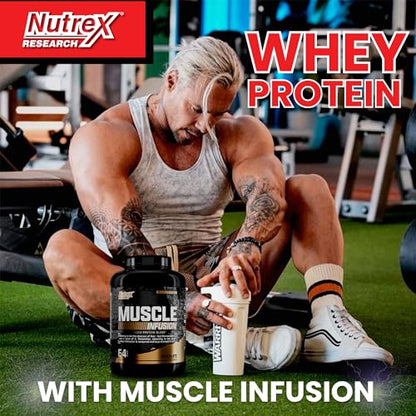 Nutrex Research Whey Protein Powder, Chocolate Muscle Infusion Whey Isolate w/EAA