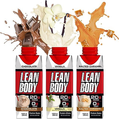 Labrada Lean Body Triple Taster Pack |On-The-Go Whey Blend Protein Shake, Zero Sugar