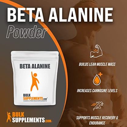 BULKSUPPLEMENTS.COM Beta Alanine Powder - Beta Alanine Supplement, Beta Alanine