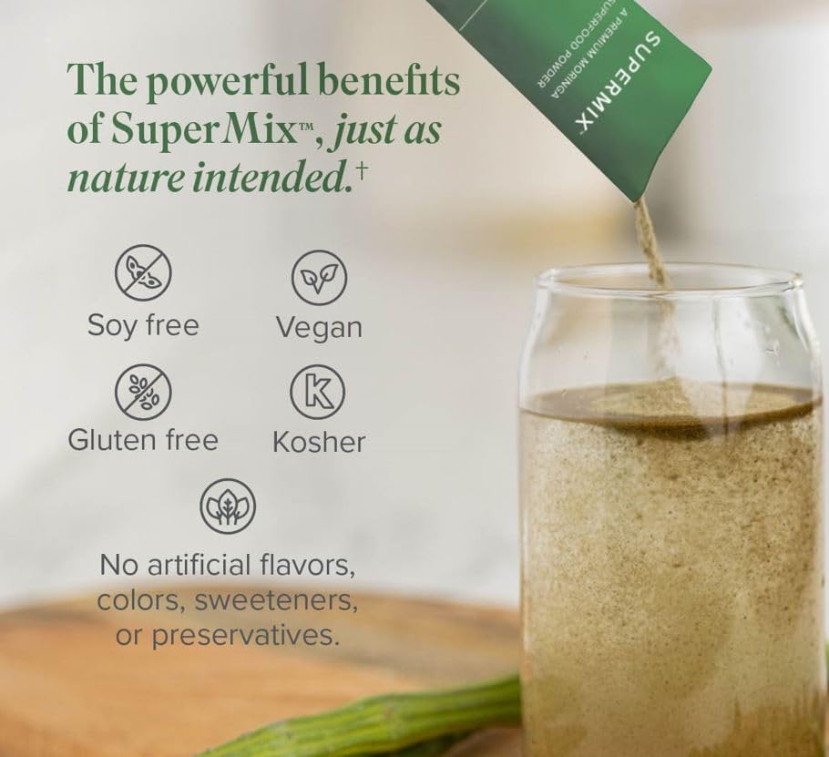 Isagenix SuperMix - Premium Moringa Superfood Powder with Phytonutrients