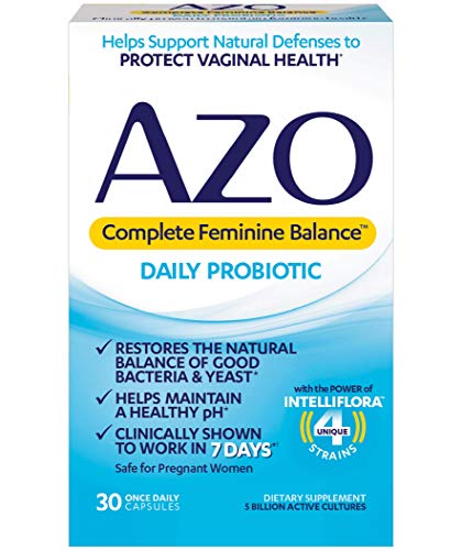 AZO Complete Feminine Balance Daily Probiotics for Women, Clinically Proven to Help Protect Vaginal Health