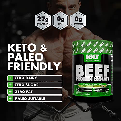 NXT Beef Protein Isolate 540g - High Protein Powder in Natural Amino Acids - Paleo, Keto Friendly