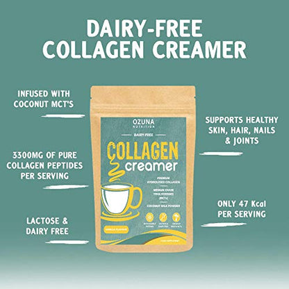 Collagen Coffee Creamer | Keto & Paleo | Premium Hydrolysed Collagen Peptides & Coconut MCT