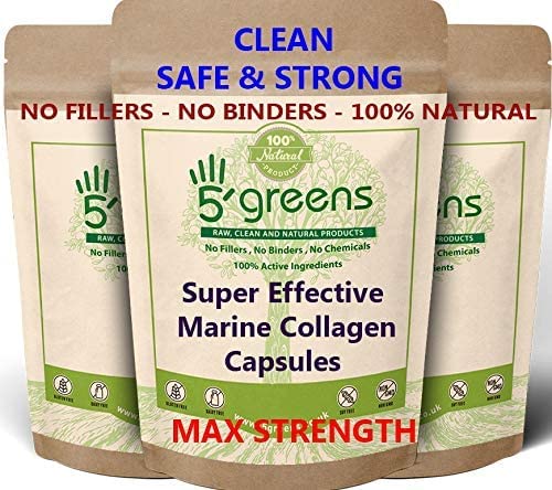 Marine Collagen Supplement 2000mg - 180 Clean Capsules 100% Natural