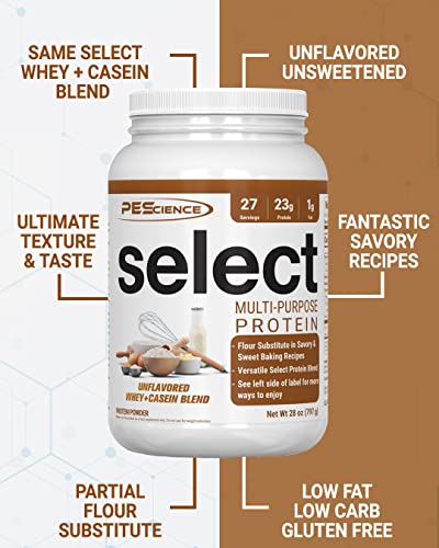 PEScience Select Multi-Purpose Protein Powder, 27 Serving, Low Carb, Keto Friendly