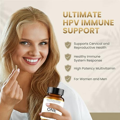 HPD Rx ONE Immunity Boost Multivitamin HPV Supplements for Women and Men