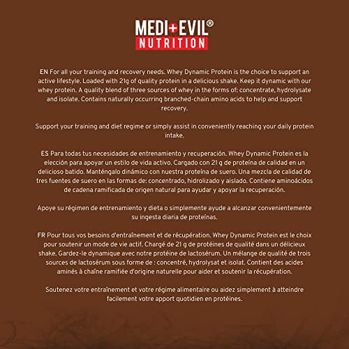 Medi-Evil Nutrition Whey Dynamic Protein, Cookies and Cream Flavour, 2kg, 66 Servings