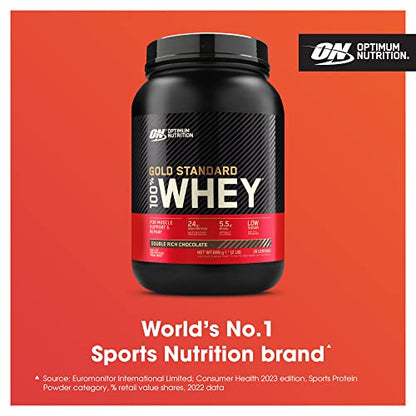 Optimum Nutrition Gold Standard Whey Protein, Muscle Building Powder with Naturally Occurring