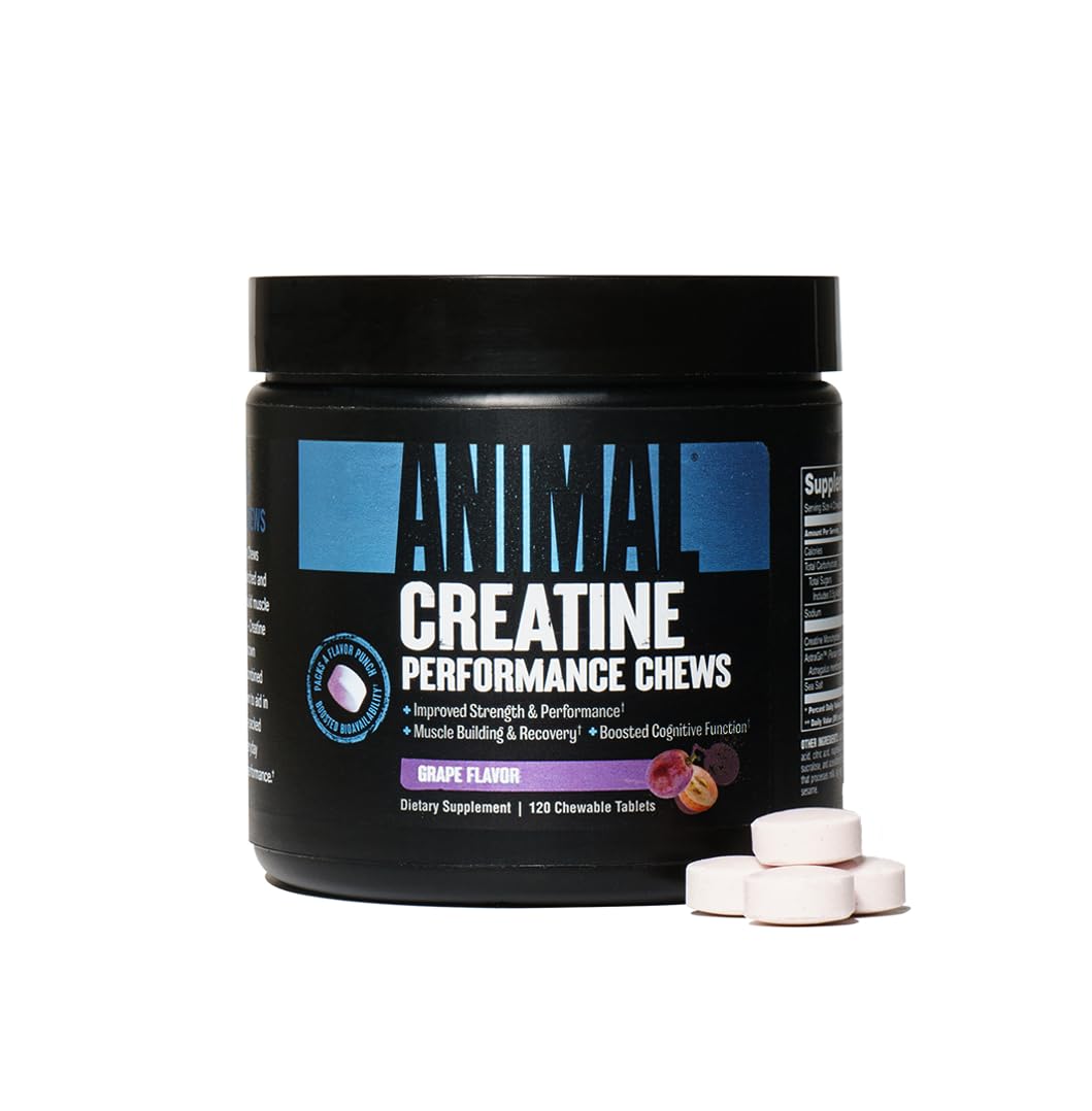 Animal Creatine Chews Tablets - Enhanced Creatine Monohydrate with AstraGin