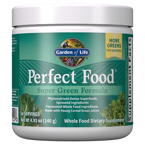 Garden of Life Perfect Food Super Green Formula - 14 Servings | 45 Superfoods, Greens