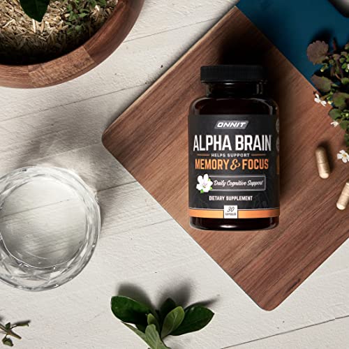 ONNIT Alpha Brain Premium Nootropic Brain Supplement, 30 Count, for Men & Women