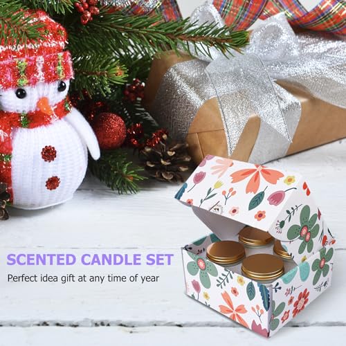 4 Pack Candles for Home Scented, Lavender & Cinnamon Candles Gifts for Women, 28 oz 200H Long