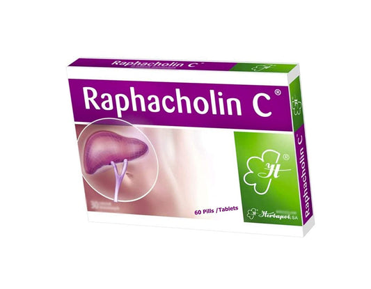 Polpharma RAPHACHOLIN C N30 x 2 Pills/Tablets (Total 60) - Made in Poland & Language